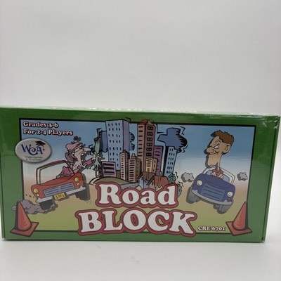Road Block Educational Board Game Gr 3-6 Map Skills 2-4 Players WCA 2005