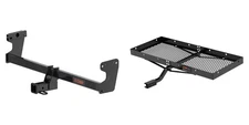 Trailer Hitch + Cargo Carrier Tray Fixed 300lbs CURT Class 3 2in Receiver #13603