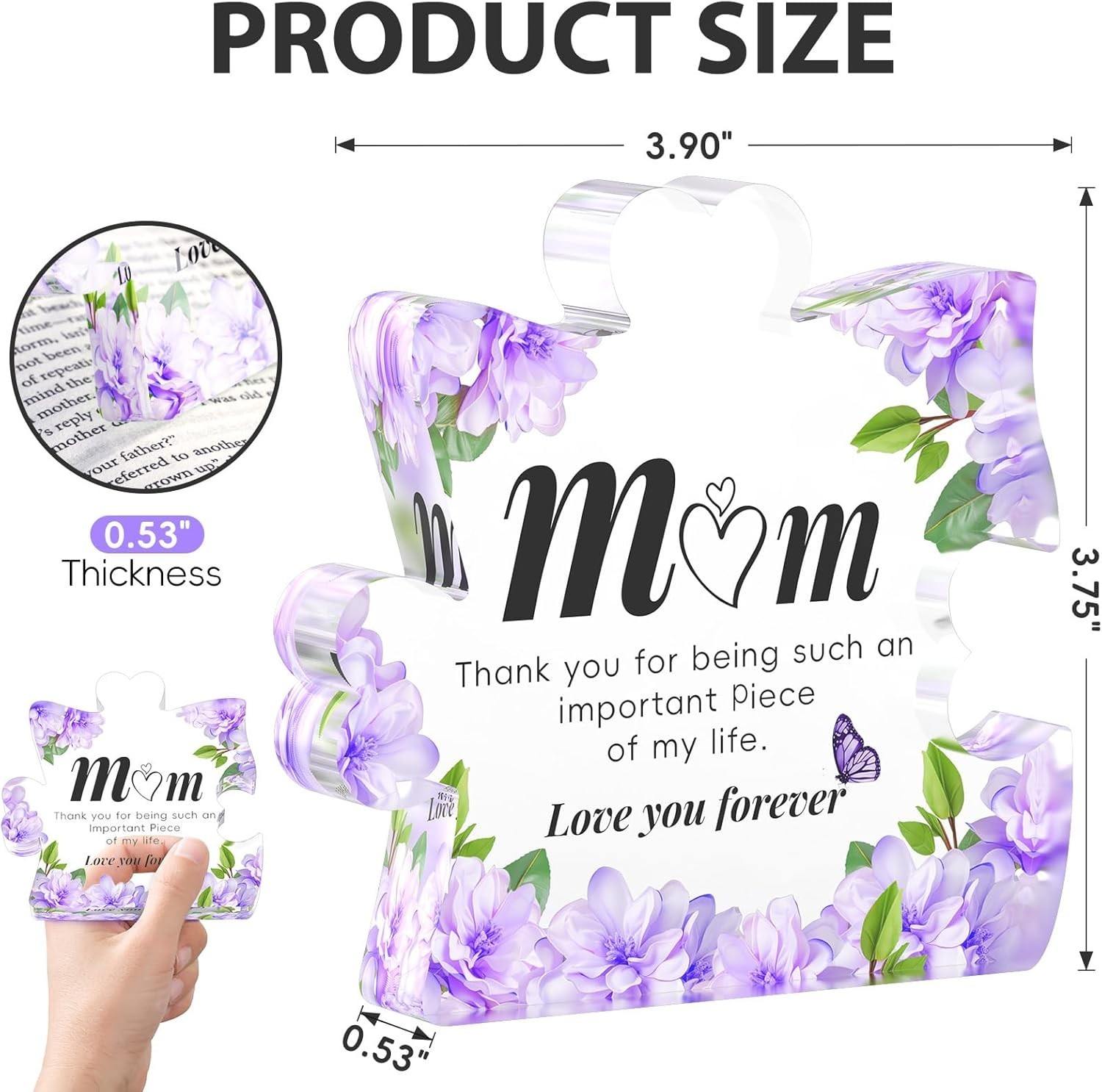 Gifts for Mom, Mothers Day from Husband Daughter Son, Birthday Women Wife Gifts