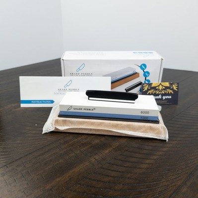 Sharp Pebble Whetstone Knife Sharpening System 1000/6000 Grit