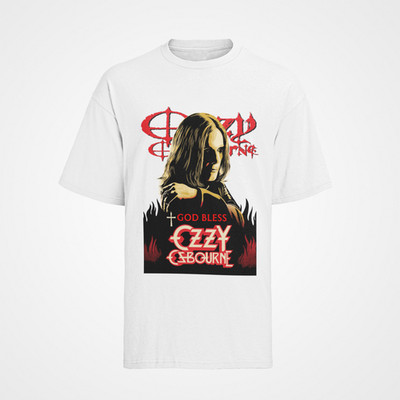 Retro ozzy osbourne god bless musik 80s 90s Konzert Herren T-Shirt S-XXXL