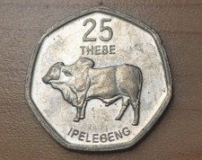 2013 Botswana 25 Thebe Brahman Bull