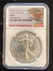 2014-S American Silver Eagle $1 NGC MS69 Struck At San Francisco