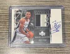 2003-04 Exquisite David Robinson Spurs Exquisite Patches Auto #2/100! 