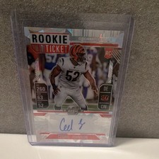Panini 2024 Contenders Optic Rookie Auto Cedric Johnson #187 Cracked Ice /22 Be…