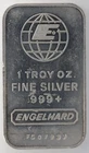1oz .999 Fine Silver Bar, Engelhard Bullion (#1)