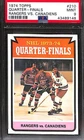 1974 TOPPS #210 QUARTER FINALS-RANGERS OVER-CANADIENS PSA 9 Mint 43489148