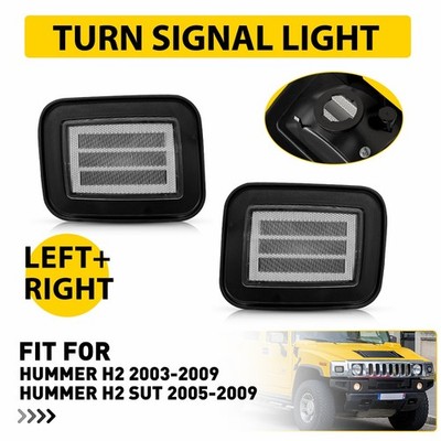 2x Turn Signal Light Clear Housing For 2003 04 05 2006 2007 2008-2009 Hummer H2