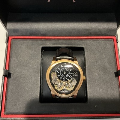 Swan & Edgar Limited Edition Automatic Dual Balance Mens Watch Rose Gold 