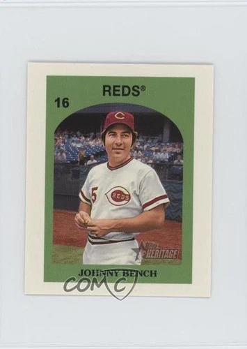 2021 Topps Heritage Topps Venezuela Stamps /200 Johnny Bench #16 HOF