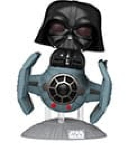 Star Wars: Dark Side POP! Figura Vinilo Rides Deluxe TIE Advanced x1 con Vader 9 cm - Imagen 2 de 3