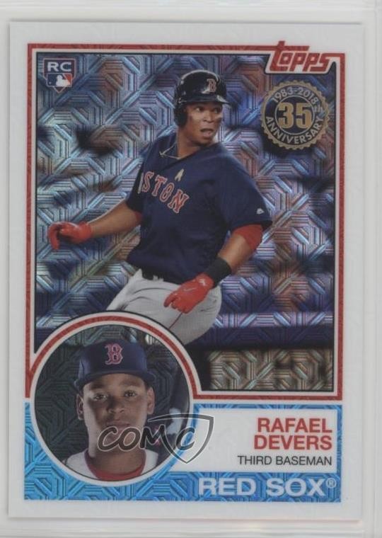 2018 Topps Silver Pack 1983 Topps Design Chrome Series 1 Rafael Devers #20 0u79