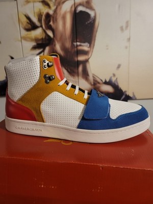 Creative Recreation Cesario Lux Men's Leather Sneakers White Red Blue US 11.5