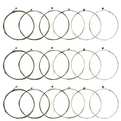 JYsun Electric Guitar Strings 3 Full Sets with Stainless 3 full set, Silver 