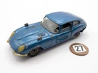 RARE VINTAGE CORGI TOYS # 335 JAGUAR E-TYPE 2+2 BLUE DIECAST SPORTS CAR 1969