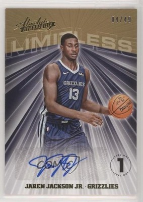 2018-19 Panini Absolute Memorabilia 4/49 Jaren Jackson Jr Rookie Auto RC 0c2