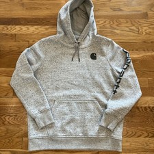 Carhartt sweatshirt Hoodie Youth Size L 12-14 Relaxed Fit - Heather grey Women  s