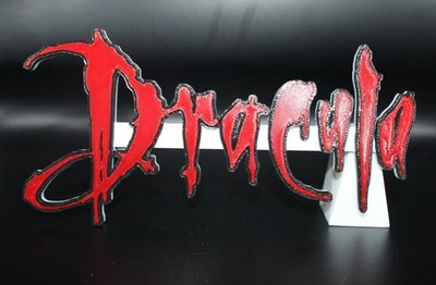 Dracula 3D printed Logo Sign Wall Desk Shelf Art