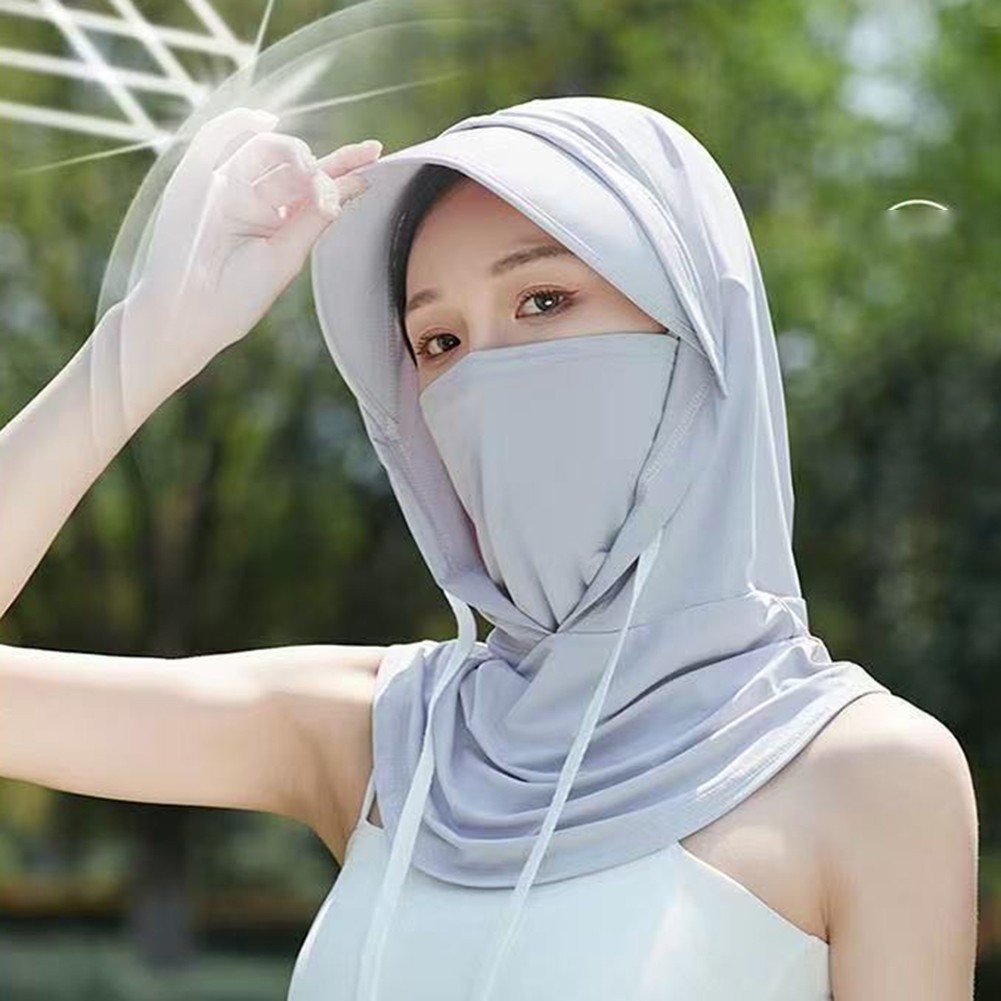 APL Cappello da Sole Regolabile Ciclismo Cappuccio Solare Traspirante Top Protezione Completa