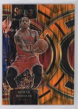 2023-24 Panini Select Premier Level Orange Flash Prizm DeMar DeRozan #191 1h1u