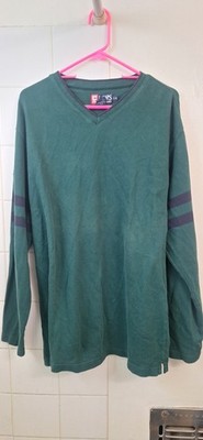 Vintage Ralph Lauren Chaps Men Large Sweater Pullover Green Blue #green farm bag