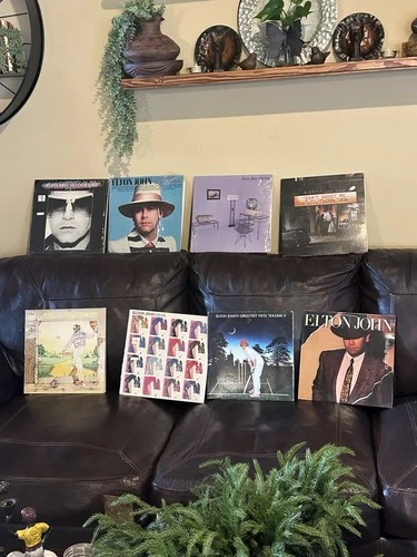 Elton John Vinyl Record Lot (8 LPs) – Classic Rock Collection – Vintage Albums