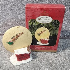 Hallmark 1997 Collectors Ornament Mouse Reindeer Happy Christmas to All