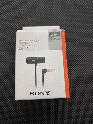 Sony ECM-LV1 Compact Stereo Lavalier Microphone - Black