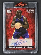 2022 Leaf Pro Set Sports All Power Team Autograph Shaquille O'Neal Lakers Magic 