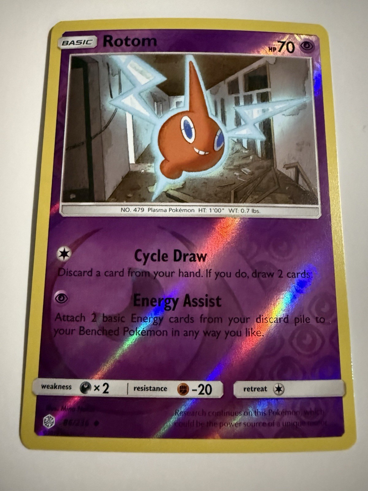 Rotom 86/236 Sm-Cosmic Eclipse Reverse Holo