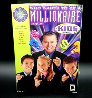 Who Wants To Be A Millionaire Kids Edition PC CD-ROM New Sealed Big Box Game