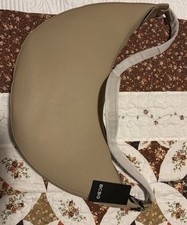 BCBGMAXAZRIA CRESCENT PURSE NEW Sandstone Beige Faux Leather Extra Large  Soft