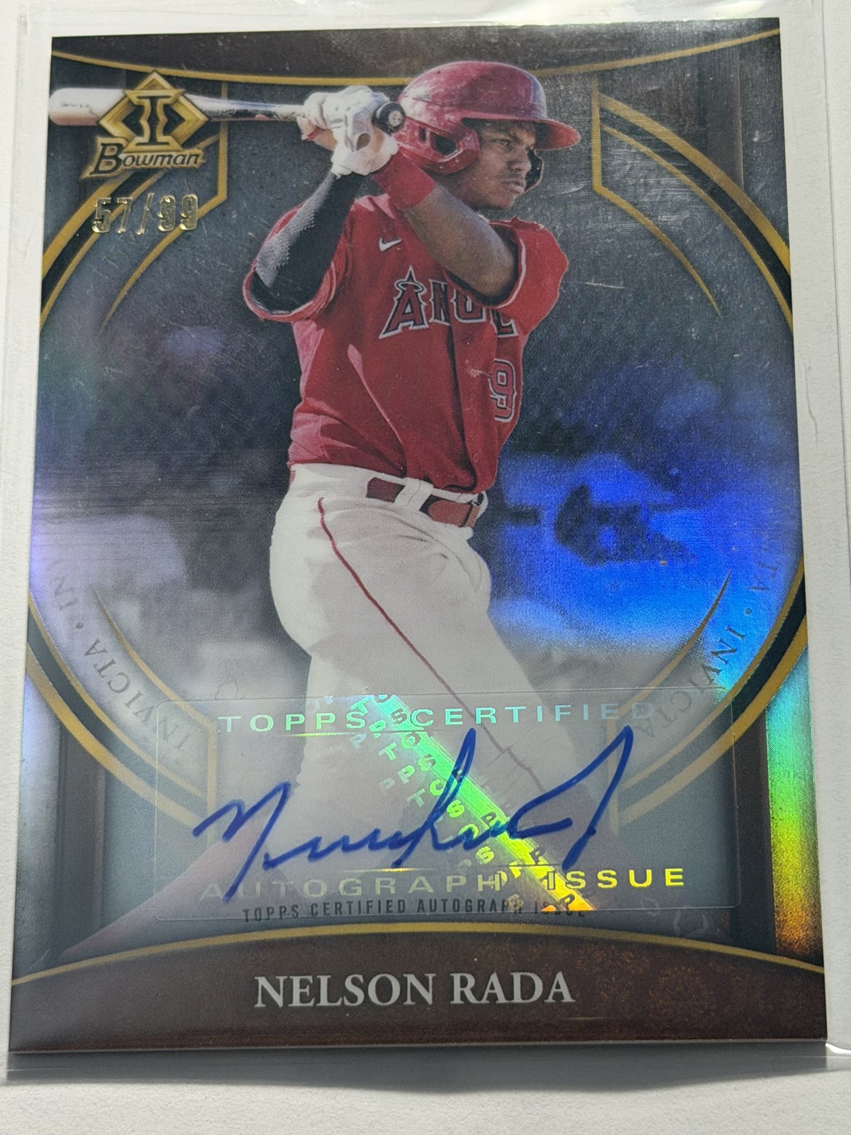 2023 Bowman - Bowman Invicta Nelson Rada #BI-11 Autographs /99 (AU, RC)