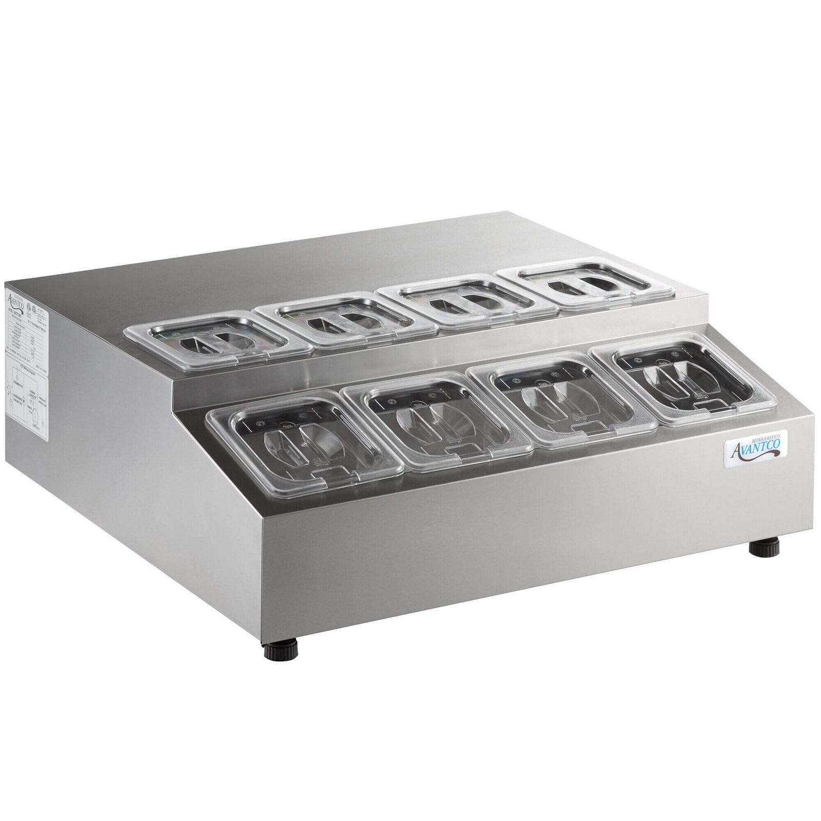 28" Countertop Refrigerated Prep Rail