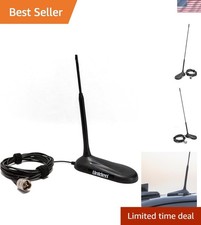 Magnetic Mount 18-inch CB Radio Antenna, Pre-Tuned, Low Profile Aerodynamic D...