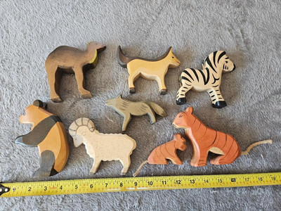 Ostheimer vintage German carved wooden larger animals