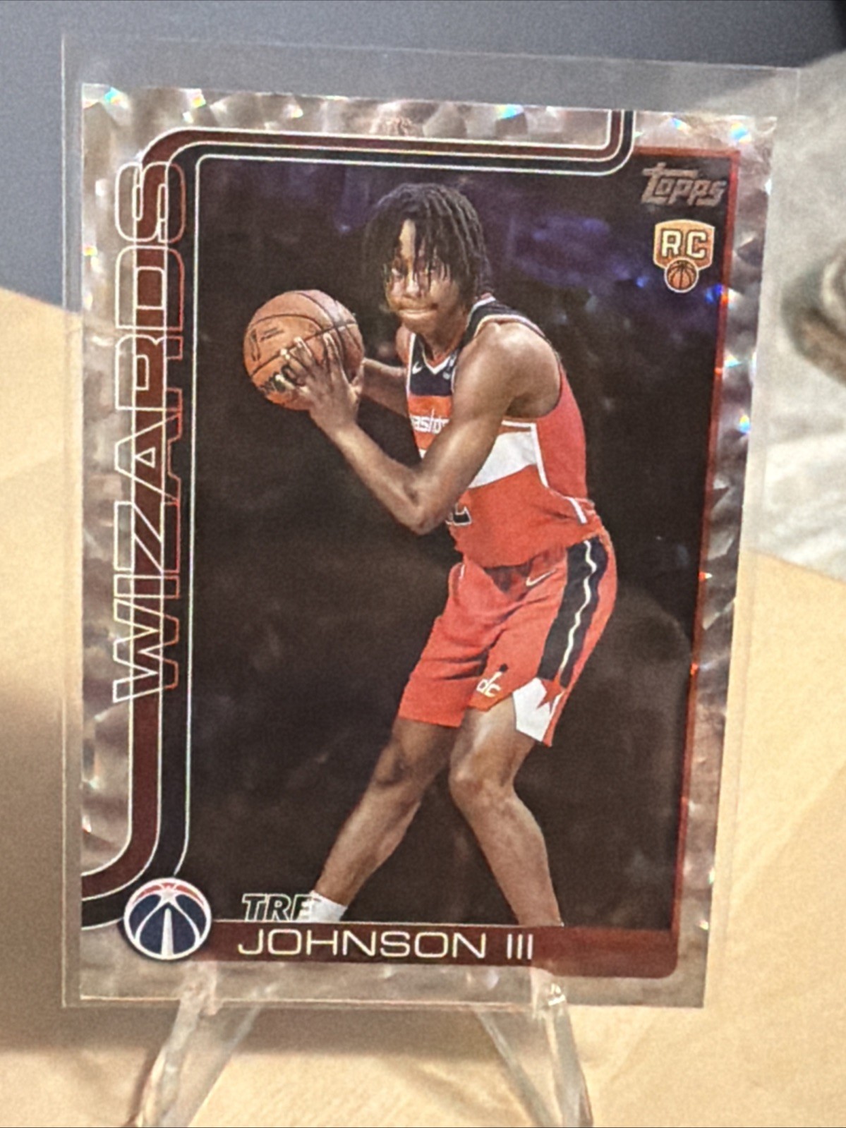 2025-26 Topps - Tre Johnson #206 Crackleboard Foil (RC)