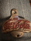 ENJOY COCA COLA Vintage 3" SODA BOTTLE OPENER Silver Tone Metal Wall Mount COKE