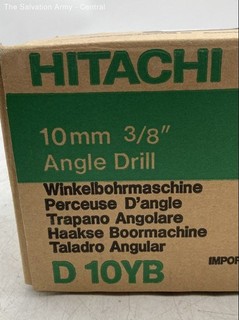 Hitachi D10YB Multicolor Variable Speed 10mm 3/8" Manual Corded Angle Drill