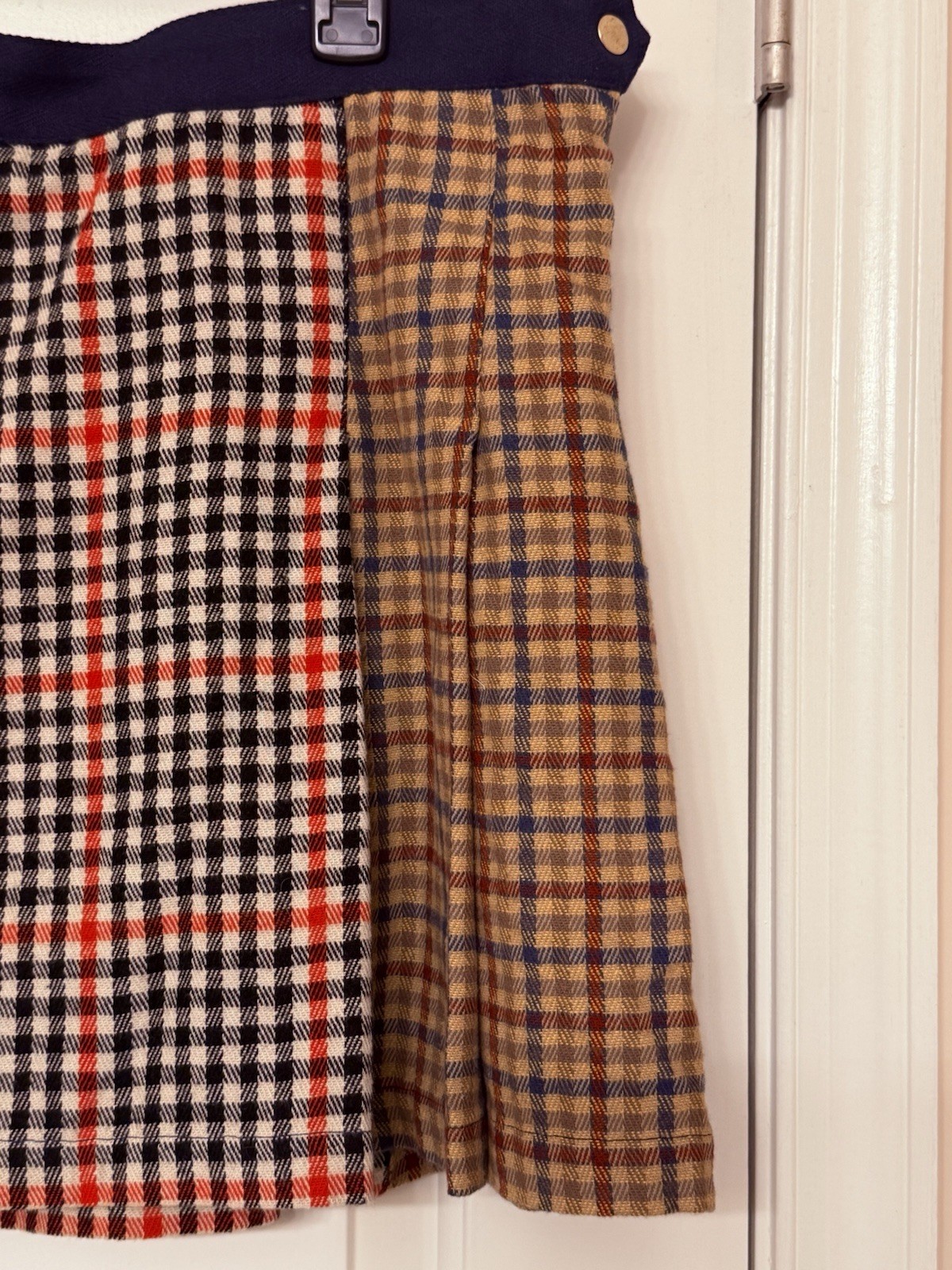 FILA Blazer da canottaggio minigonna plissettata a quadri 10 Academia Preppy stampa mista