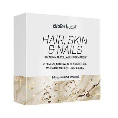 HAIR, SKIN & NAILS - 54-162 Caps - Biotin - Beauty Complex -Natural Antioxidants