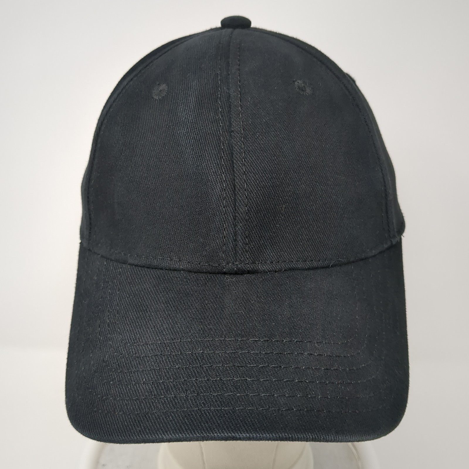 Otto Flex Fitted Baseball Hat Solid Black XL Vent… - image 2