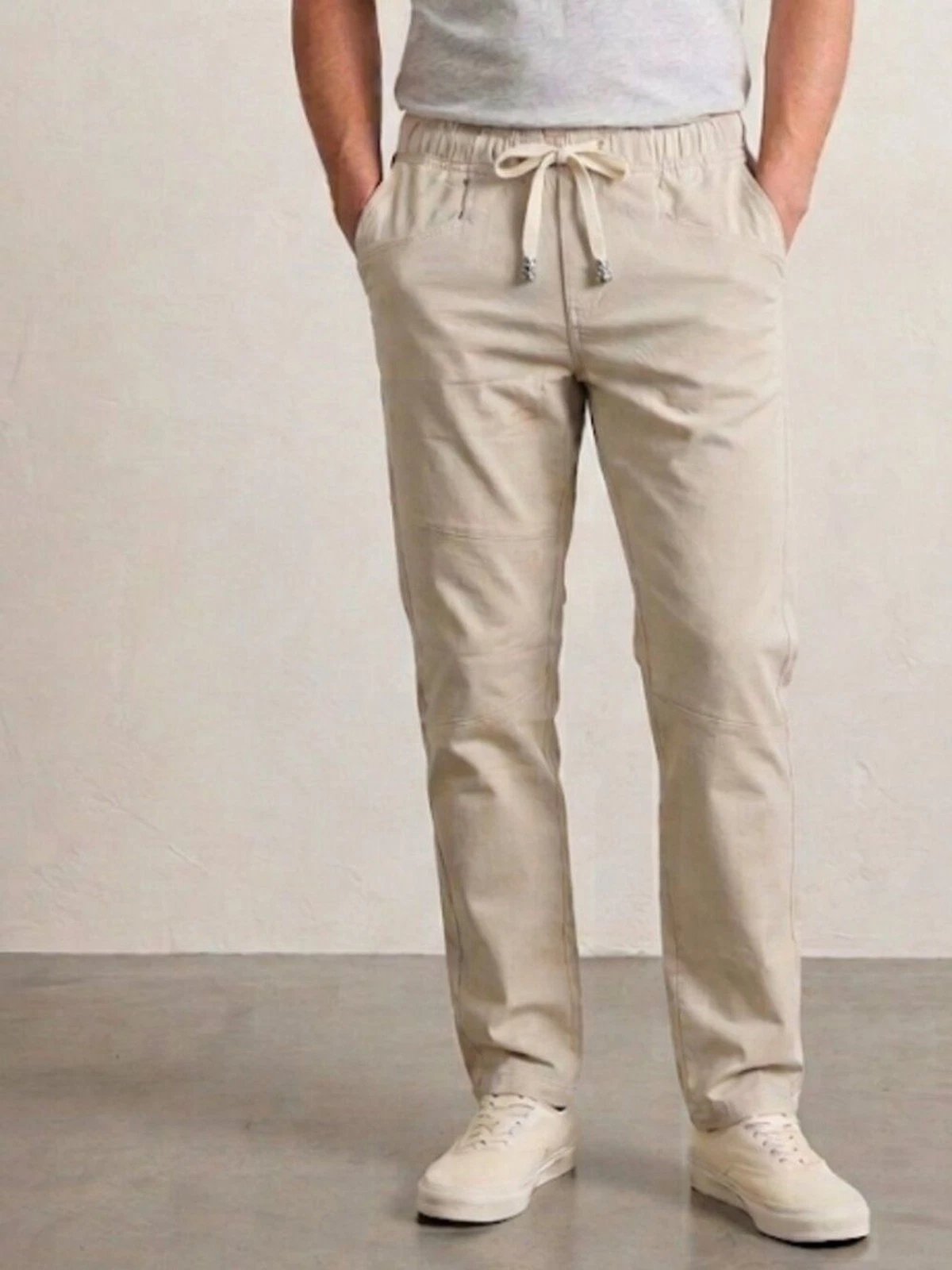 NWT Weatherproof Vintage British Khaki Pull On Utility Pants Lightweight Sz XL