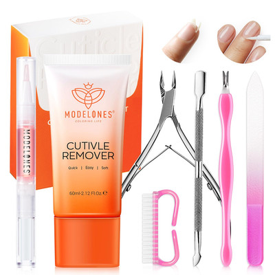 Cuticle Remover Kit - Cuticle Remover Cream & Cuticle Oil, Cuticle Care Kit w/Cu