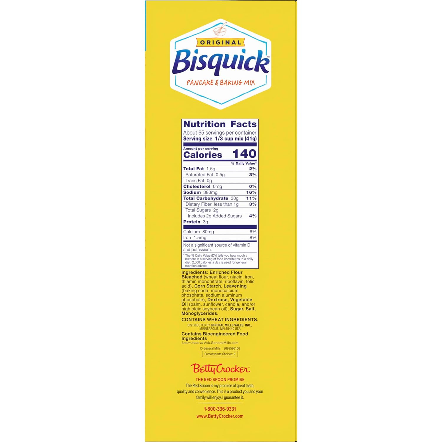 Betty Crocker Bisquick Original Pancake & Baking Mix, Giant Size, 96 Oz