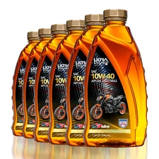 Ultra1Plus 10W-40 Full Synthetic 4T Motorcycle Oil API SN JASO MA2 | 6 Pack QTS