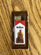 1984 Vintage Marlboro Plastic Lighter Sealed Marlboro Man Promo Philip Morris