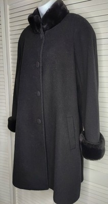 albert nipon wool coat