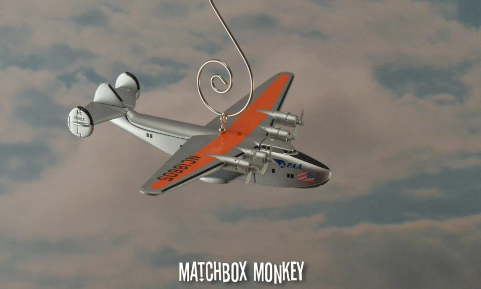 Boeing 314 Clipper Seaplane Boat Plane Custom Christmas Ornament Airplane Yankee - Image 4 of 4