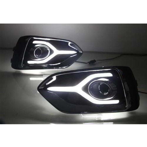 DRL Daytime Running Light LED Fog Lamp Turn Signal For Hyundai Accent 2018-2021 - Picture 5 of 7